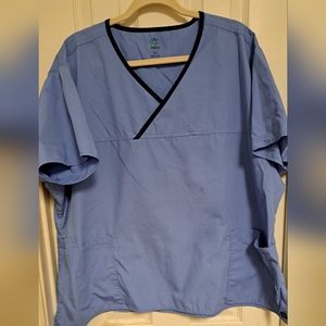 Womans Maevn Blue Scrub top 3XL